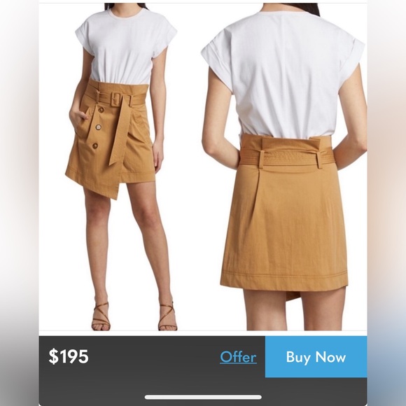 Veronica Beard Melany Sailor Button Front Mixed-Media Dress - Picture 6 of 14